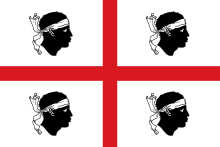 Sardinien Flagge