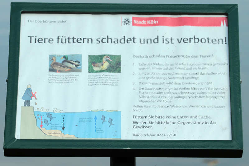 Füttern verboten