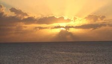 Sonnenaufgang vor Sint Maarten Sonnenaufgang