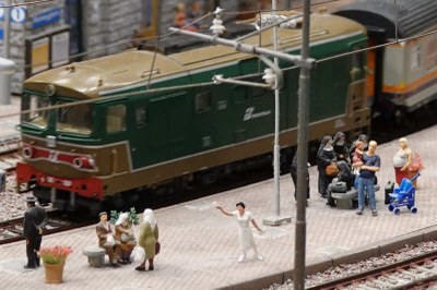 Abschiedsszenen am Bahnsteig
