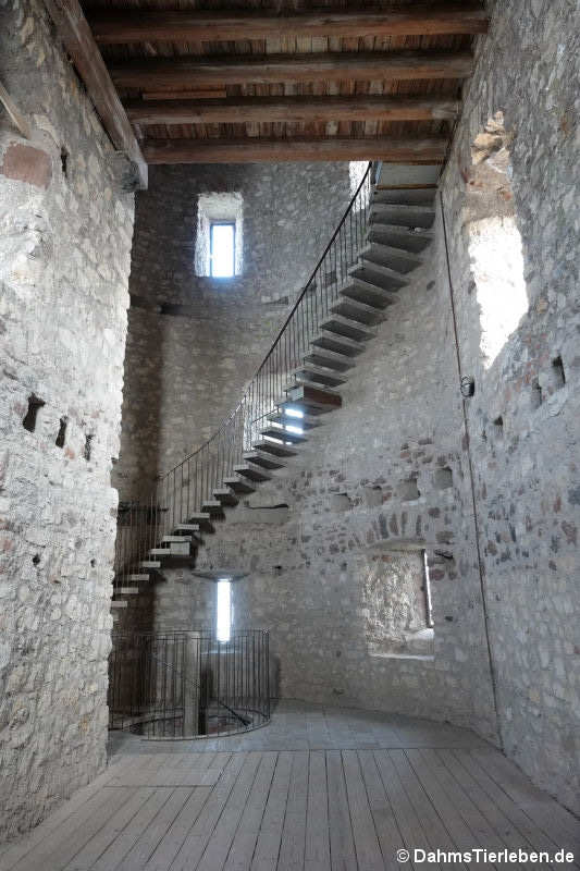 Steintreppe zur obersten Ebene